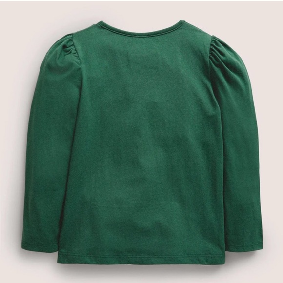 Mini Boden Girls Magical Appliqué Long Sleeve Trekking Green Princess Size 4-5 - Picture 3 of 9